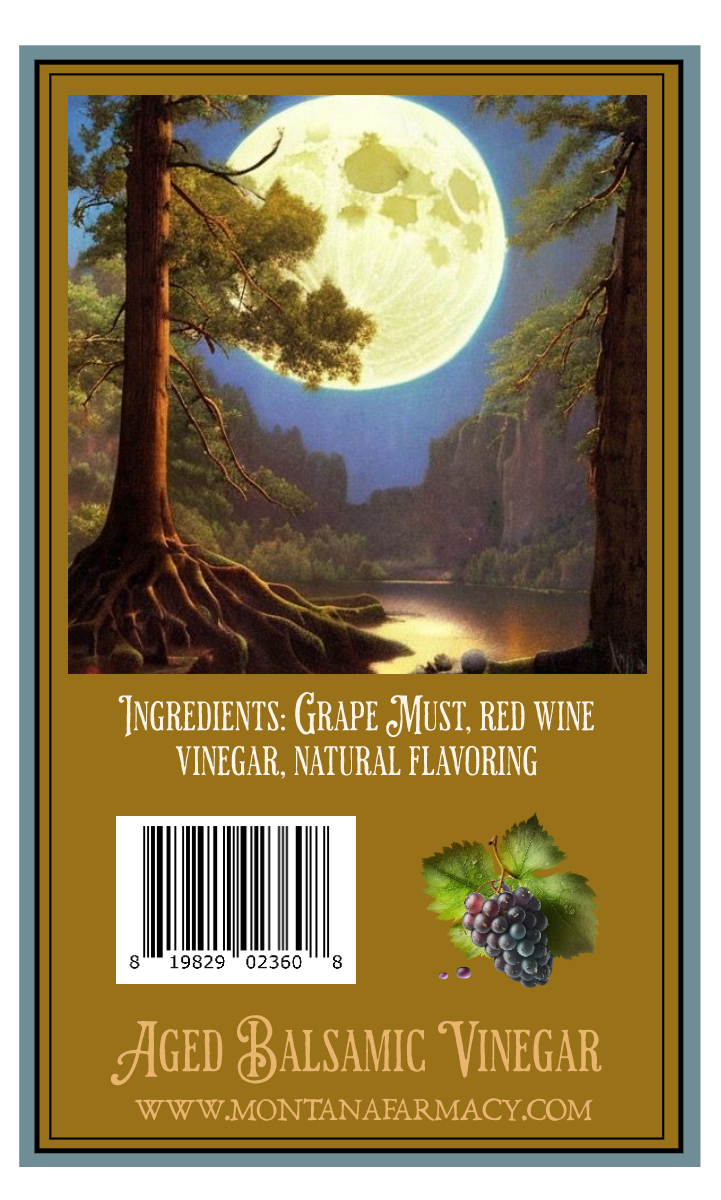Montana Farmacy - Wholesale Vinegar - Canadian Maple Aged Balsamic Vinegar Art Nouveau 100ml3