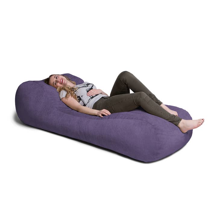 LuvU - Wholesale Chair - Jaxx Arlo Chaise Lounge Bean Bag Chair - Premium Chenille