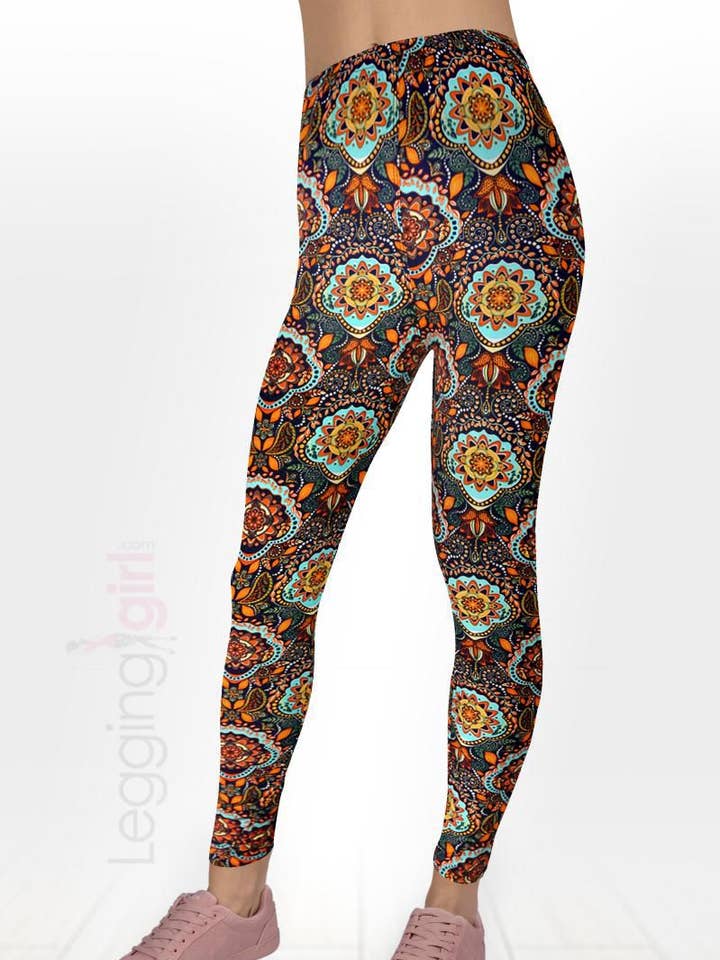 Legging Alegre imprimé FeatherSoft pour femme pour la vente par LeggingGirl.com