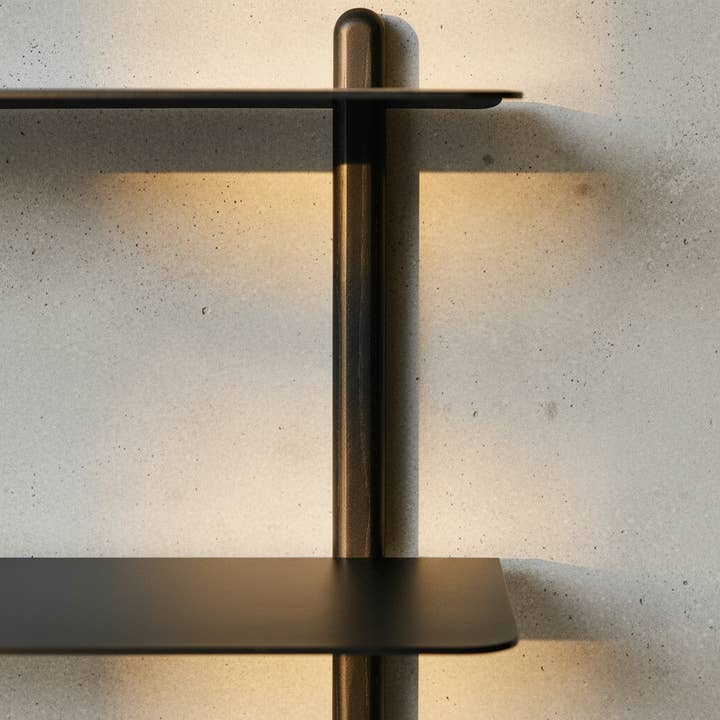 Studio Nordhaven - Wholesale Wall Mounted Shelf - NIVO Shelf Small B - black ash/black5