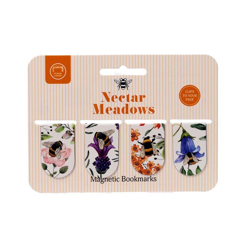 Nibble Distributors Ltd - Wholesale Bookmark - S/4 Nectar Meadows magnetic bookmarks (24)1