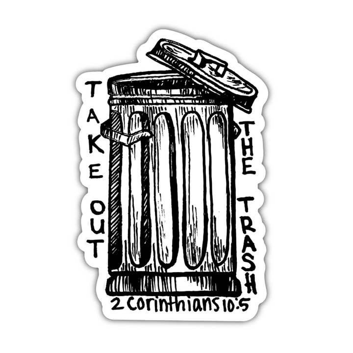 Take Out The Trash Hydroflask Sticker for wholesale by Malta Apparel LLC