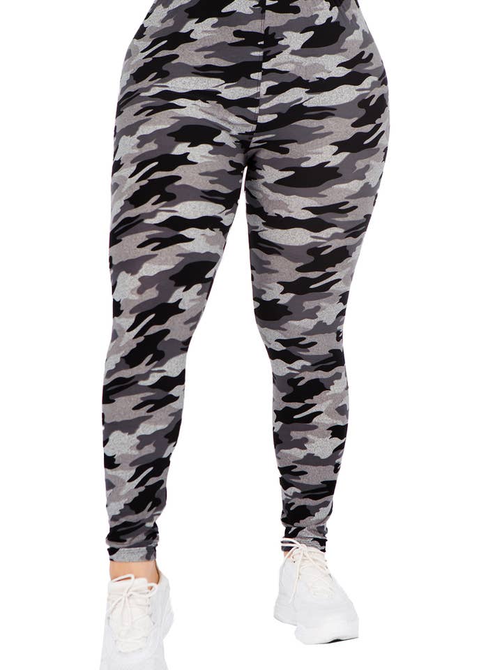 ITZON - Wholesale Athletic/Lounge Leggings - Women's - PL149 Camo Legging - Regular4
