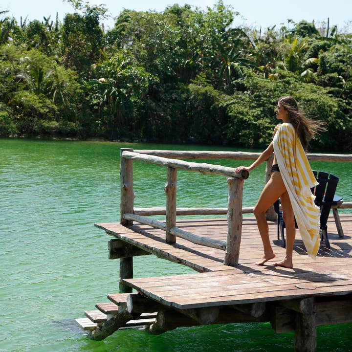 GREEN PETITION – wholesale Strandhandduk – Delmor FIT Ochre badhandduk11