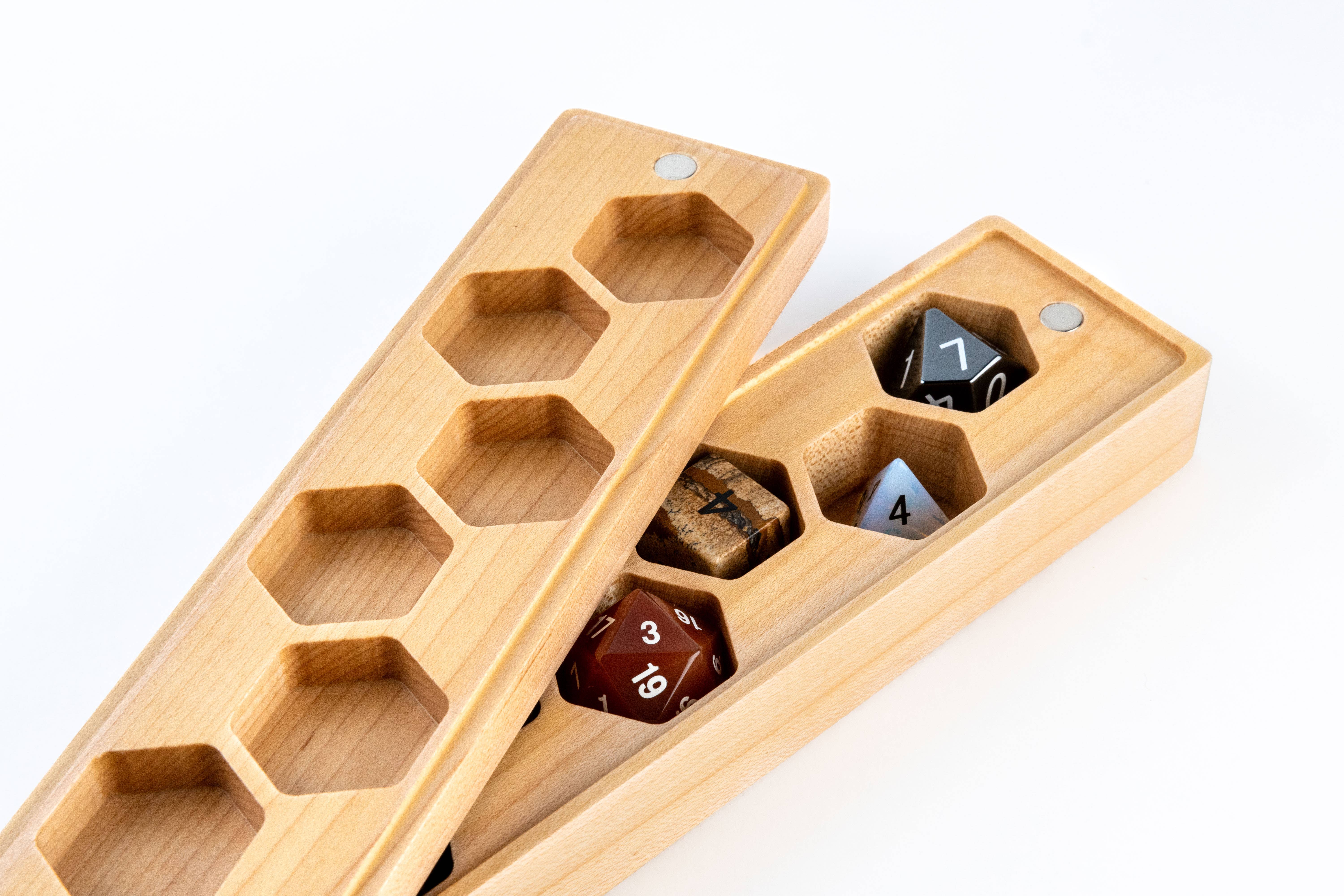 FanRoll by Metallic Dice Games - Wholesale Dice - Wood Dice Cases: Vault Style 3 Woods Available0