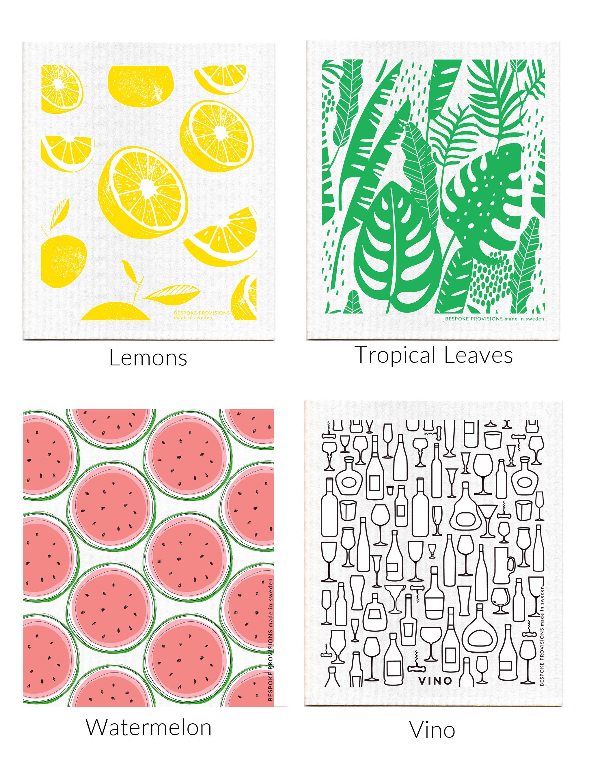 Bespoke Provisions - Wholesale Dishcloth - Swedish Dishcloth Basket Set Display : 50 Swedish Dishcloths6