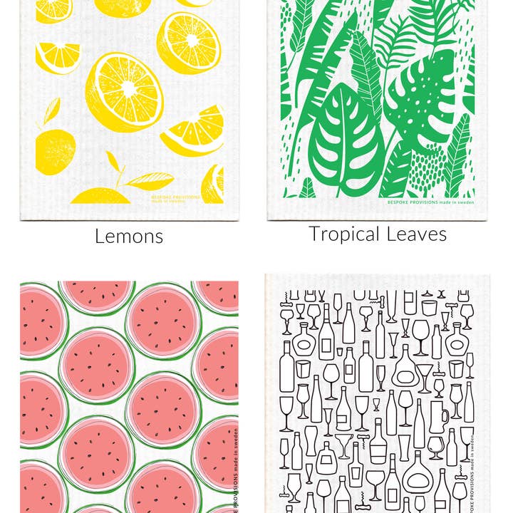 Bespoke Provisions - Wholesale Dishcloth - Swedish Dishcloth Basket Set Display : 50 Swedish Dishcloths6