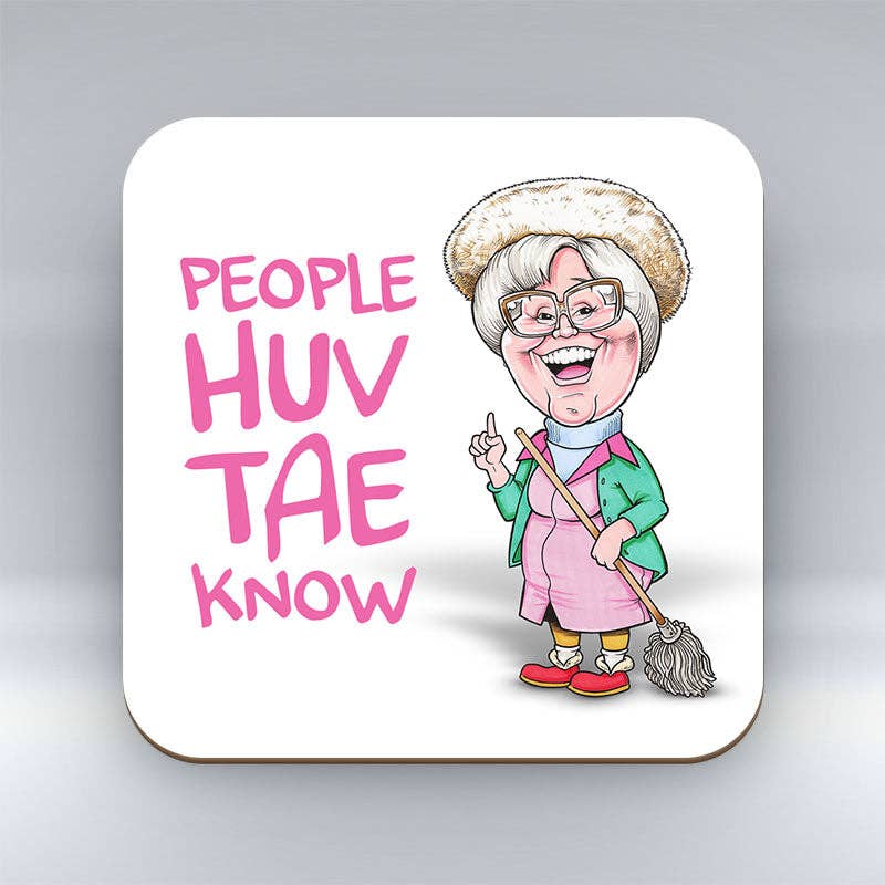 Pureminted – wholesale Coasters – People Huv Tae Know - Coaster0