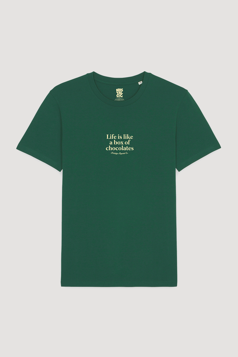 Green Box of chocolates - T-shirt for wholesale on Faire0