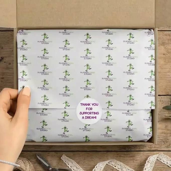 Custom Logo Tissue Paper for Small Business–20 Sheets for wholesale by Wrapaholic Gifts & Packing Company