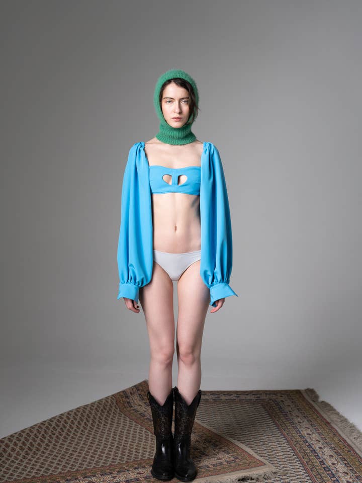 'Blue moon' bustiere for wholesale by FUTURE PLANET OF STYLE