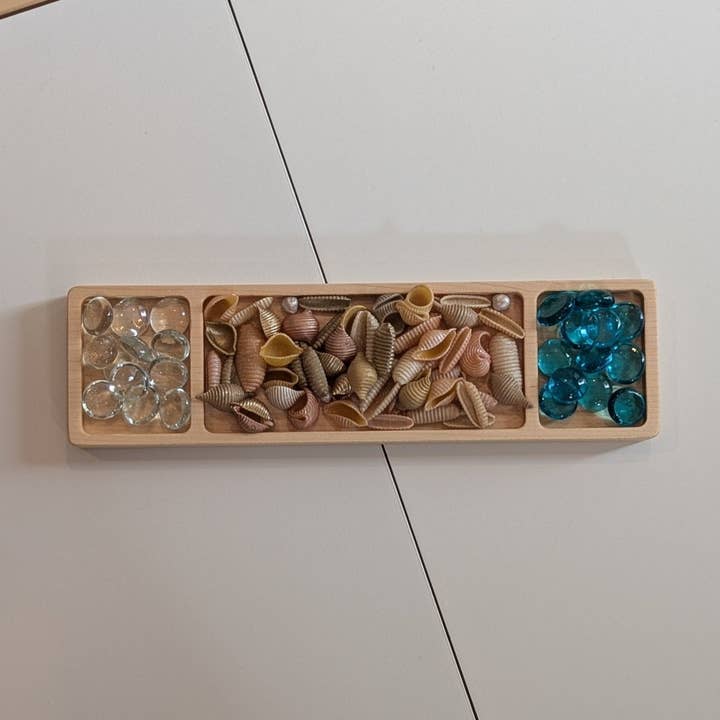 Small Narrow Rectangle Tinker Tray for wholesale by Carved Together Co