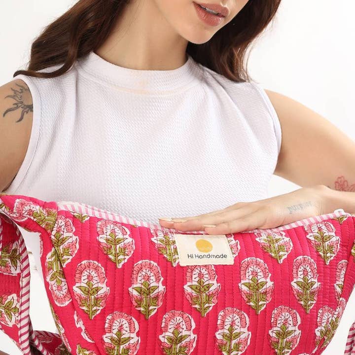 Hi Handmade - Wholesale Crossbody bag – Women's - Cotton Sling Bag - Pink11