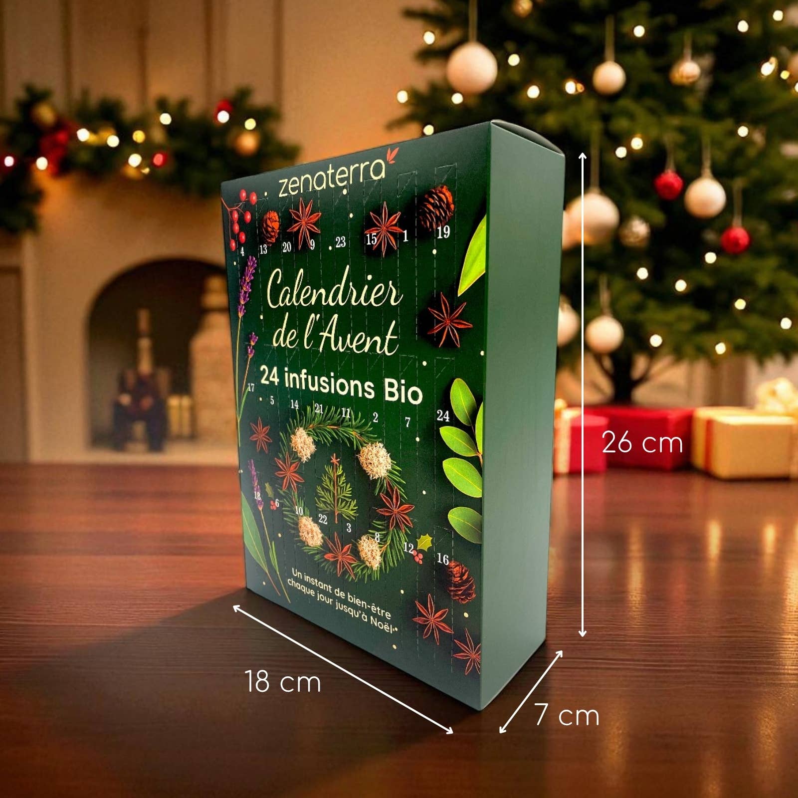 Zen'Arôme - Wholesale Advent Calendar - Advent Calendar 24 Organic Herbal Teas – 100% Natural7