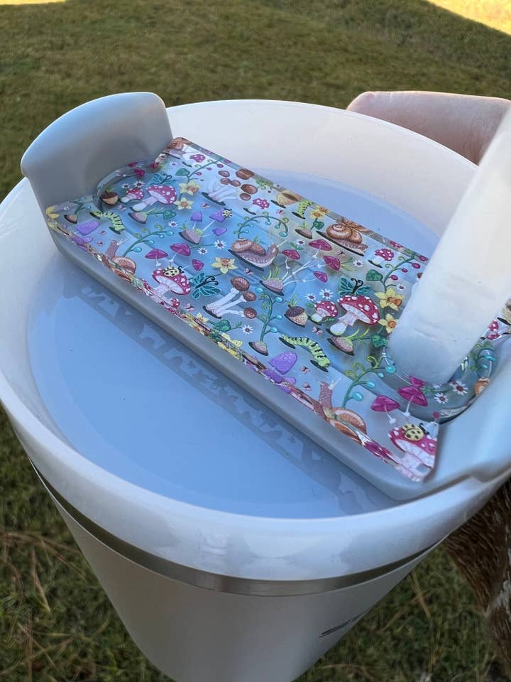 Mushroom Floral Cup Topper for wholesale by Sophie and Co