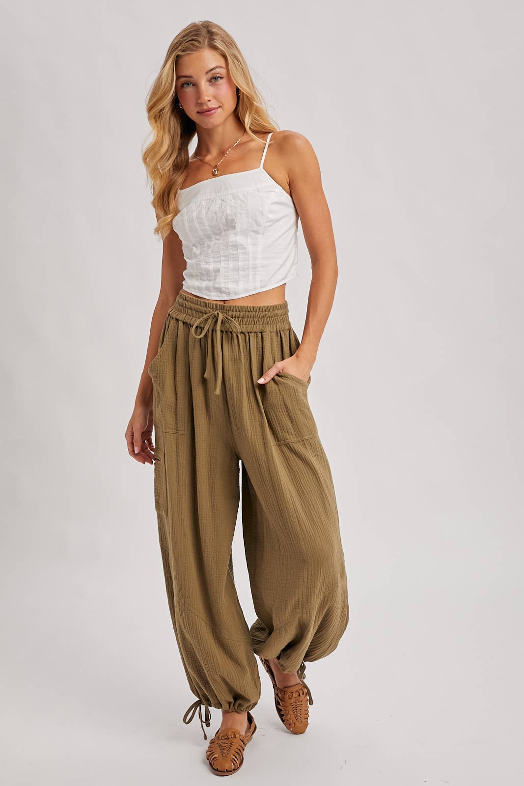 Bluivy - Wholesale Pants - Women's - JOGGER HAREM DRAWSTRING PANTS25