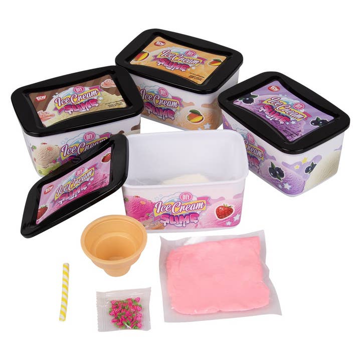 La Luna Bella - Toys - Wholesale Classic Toy - Kids - 4.75" DIY Ice Cream Slime 8ct - LLB Toys1