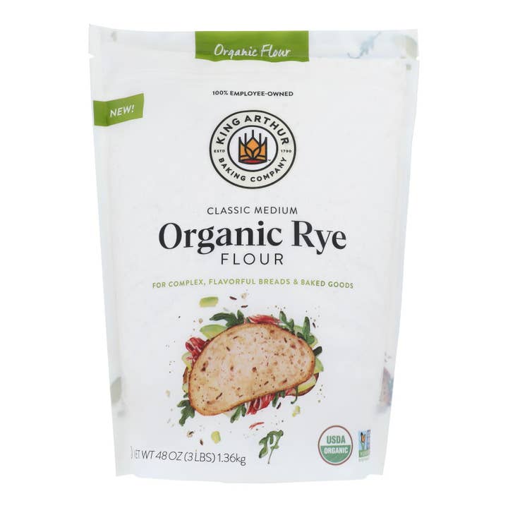 Ware Spark - Wholesale Flour - King Arthur Baking Company - Flour Organic Rye - Case Of 4-48 Oz