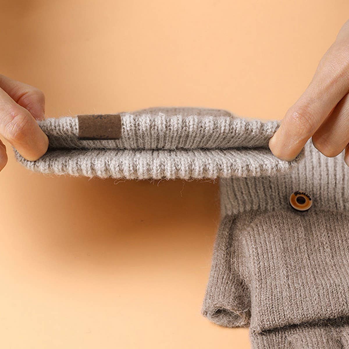 ACCITY - Wholesale Gloves - Women's - WINTER WOMEN'S HALF FINGER FLAP KNIT GLOVES_CWAG03848