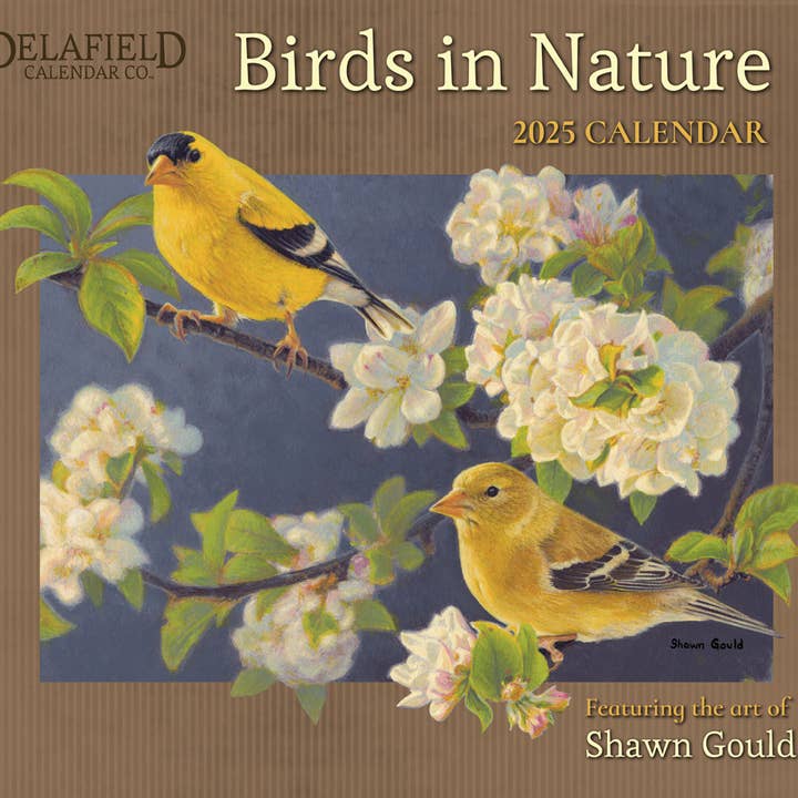 DELAFIELD CALENDARS by Robert Lang Co. - Wholesale Calendar - CAL-2025 BIRDS IN NATURE