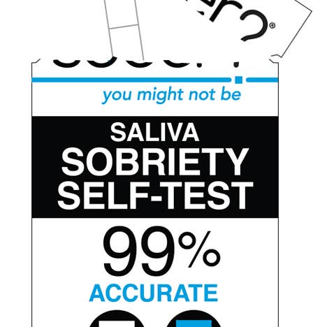 Sober? 24 pc Single Test for re-stock (no display included) for wholesale by The Buffalo Works