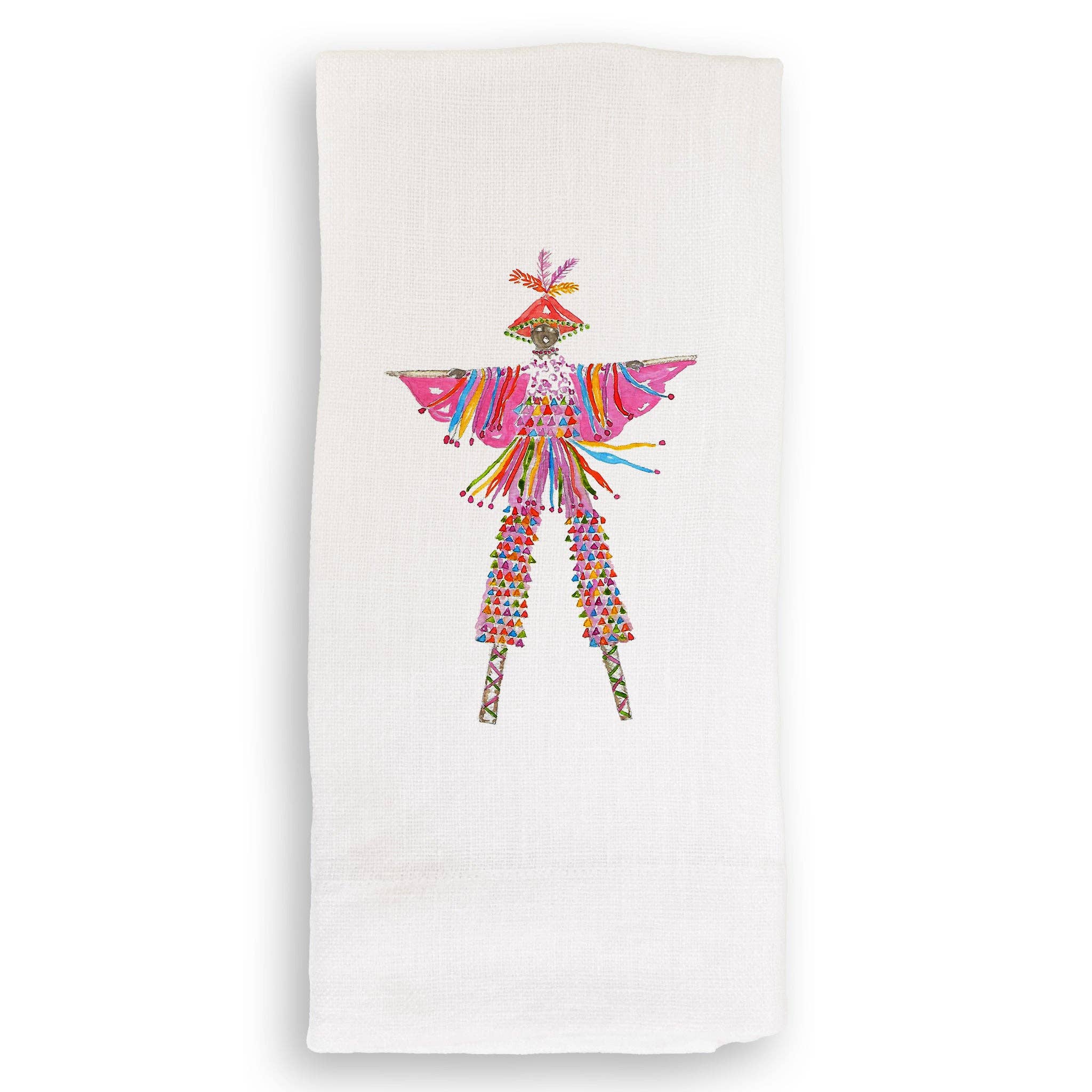 French Graffiti – Großhandel Geschirrtücher – Rosafarbener Moko Jumbie2