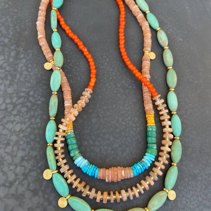 Heather Kahn - Wholesale Beaded/Pearl Necklace - California Summers Necklace