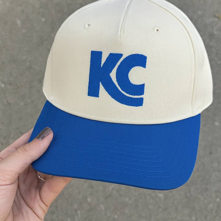 Embroidered Kansas City KC Snapback Trucker Hat for wholesale by Thread Friday