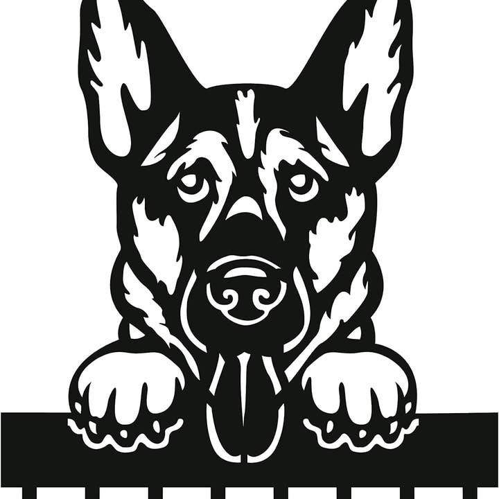 German Shepherd wall-mounted dog leash holder for wholesale by Store and Design