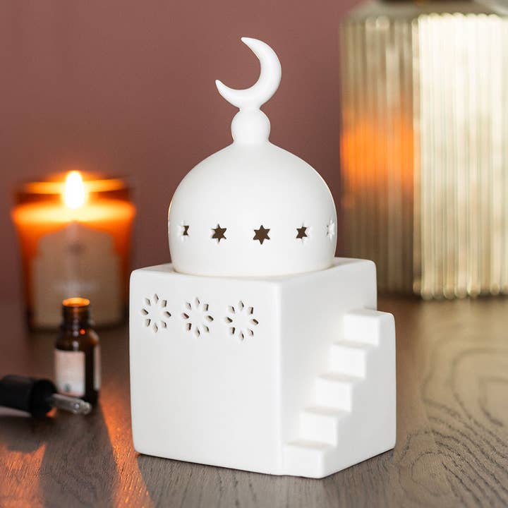 Mosque Shaped Multi-Purpose Oil Burner and Incense Holder for wholesale by Something Different Wholesale