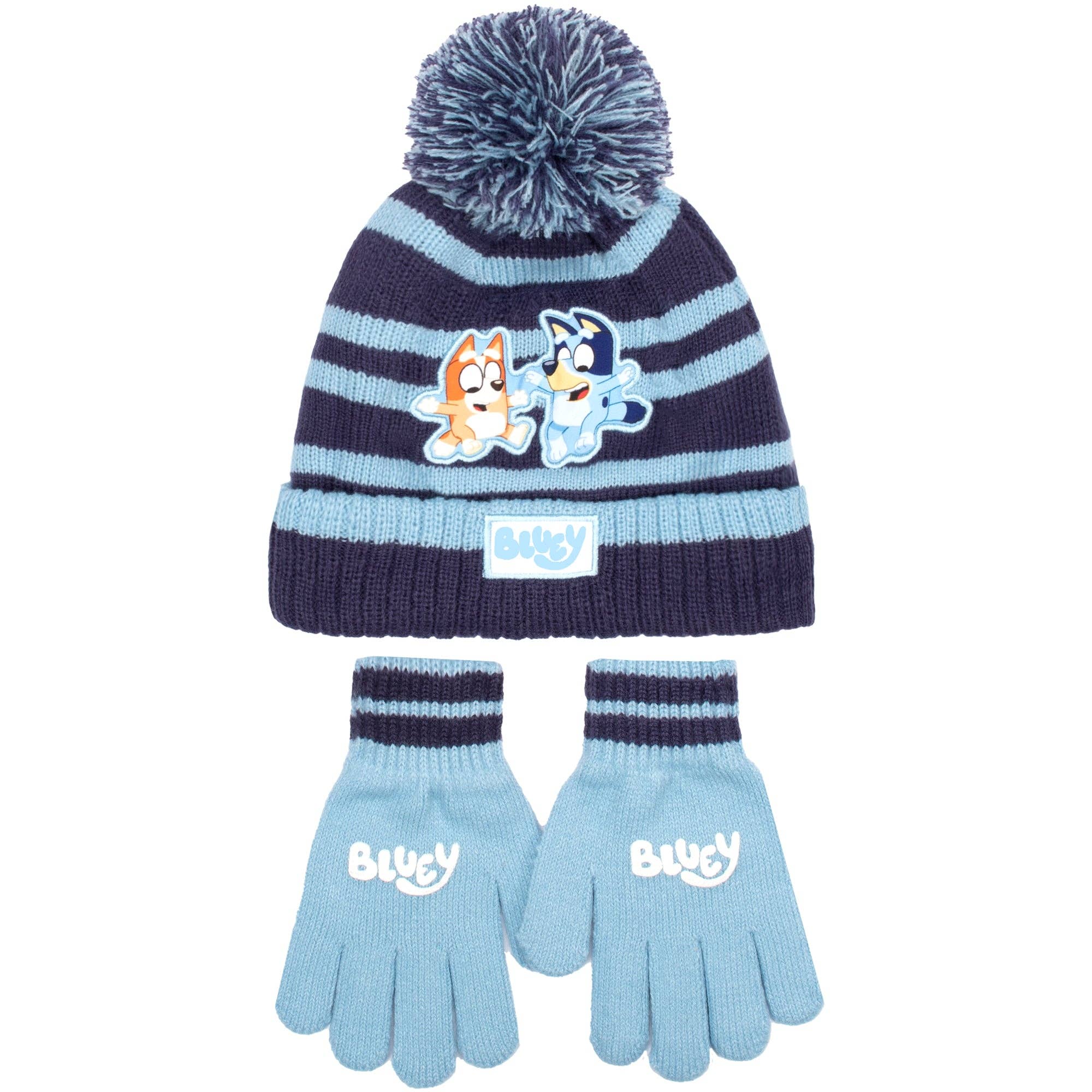 Fringoo Group Ltd – wholesale Winter accessory set – kids – Bluey Children's Winter Hat & Gloves Set Warm and Comfy Beanie Hat & Gloves Set0