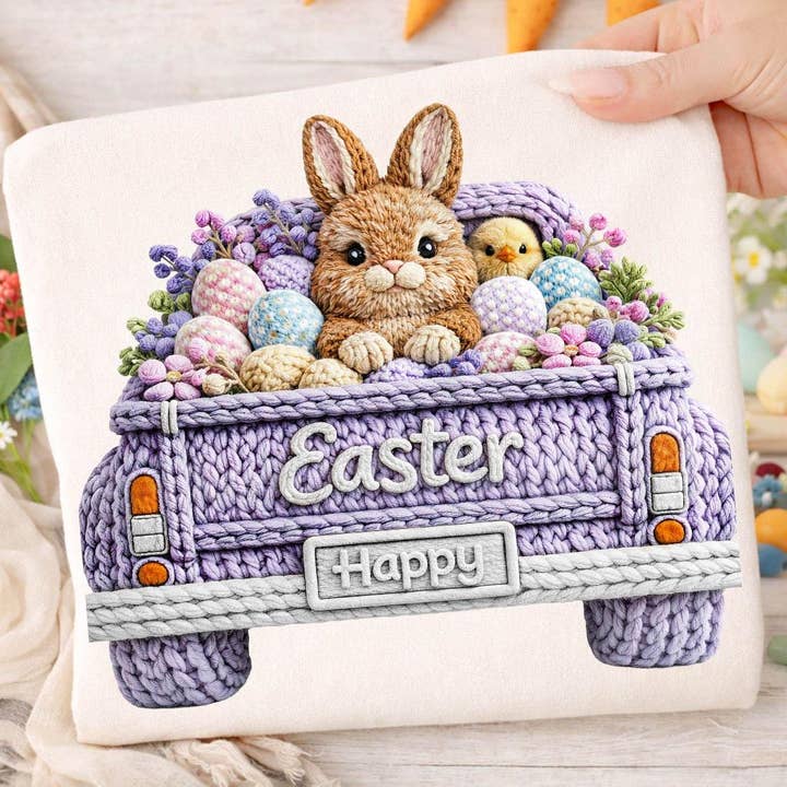 Camiseta de Hilo Falso de Conejo de Pascua, Suéter de Coche de Conejo de Pascua para venta al por mayor de DLT Ecommerce