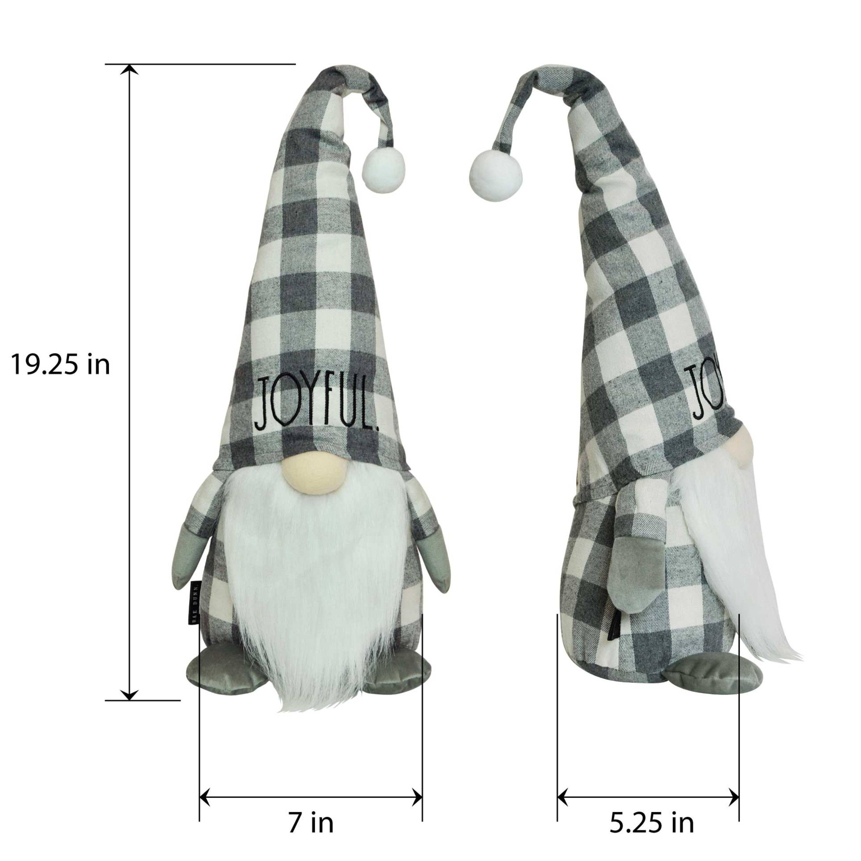 DesignStyles Home - Wholesale Christmas Decoration - Rae Dunn Gray and White Plush Christmas Gnome2