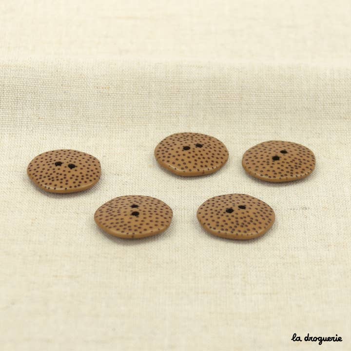 LA DROGUERIE - Wholesale Sewing Button/Snap - "Kenya petits pois" button 22 mm6