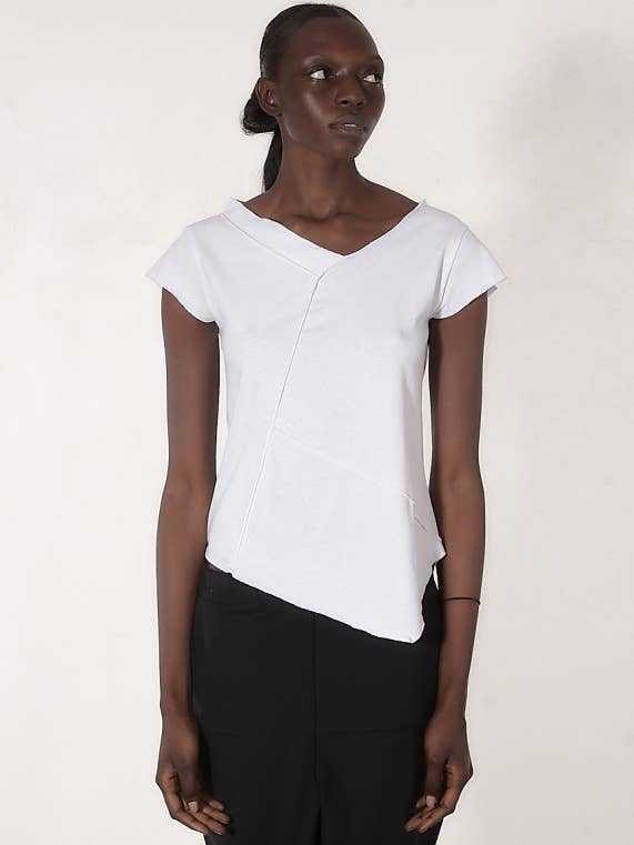 vstl - Wholesale T-Shirt - Women's - Minimal Asymmetric T-shirt - TW72