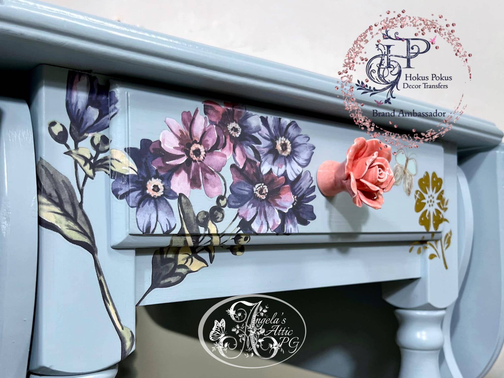 Hokus Pokus - Wholesale Wall Decal/Stickers - Vintage Blooms Decor Transfer - Large 6 Sheets5