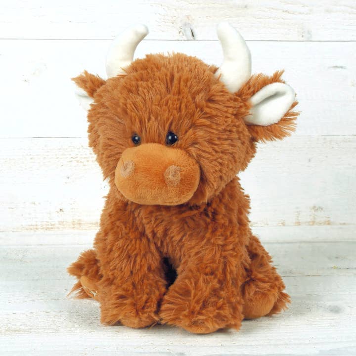 Jomanda Soft Toys & Accessories - UK Based – wholesale Stuffed/plush toy – Kids & baby – Scottish Highland Cow Plush Brown Plush Soft Toy - 20CM2