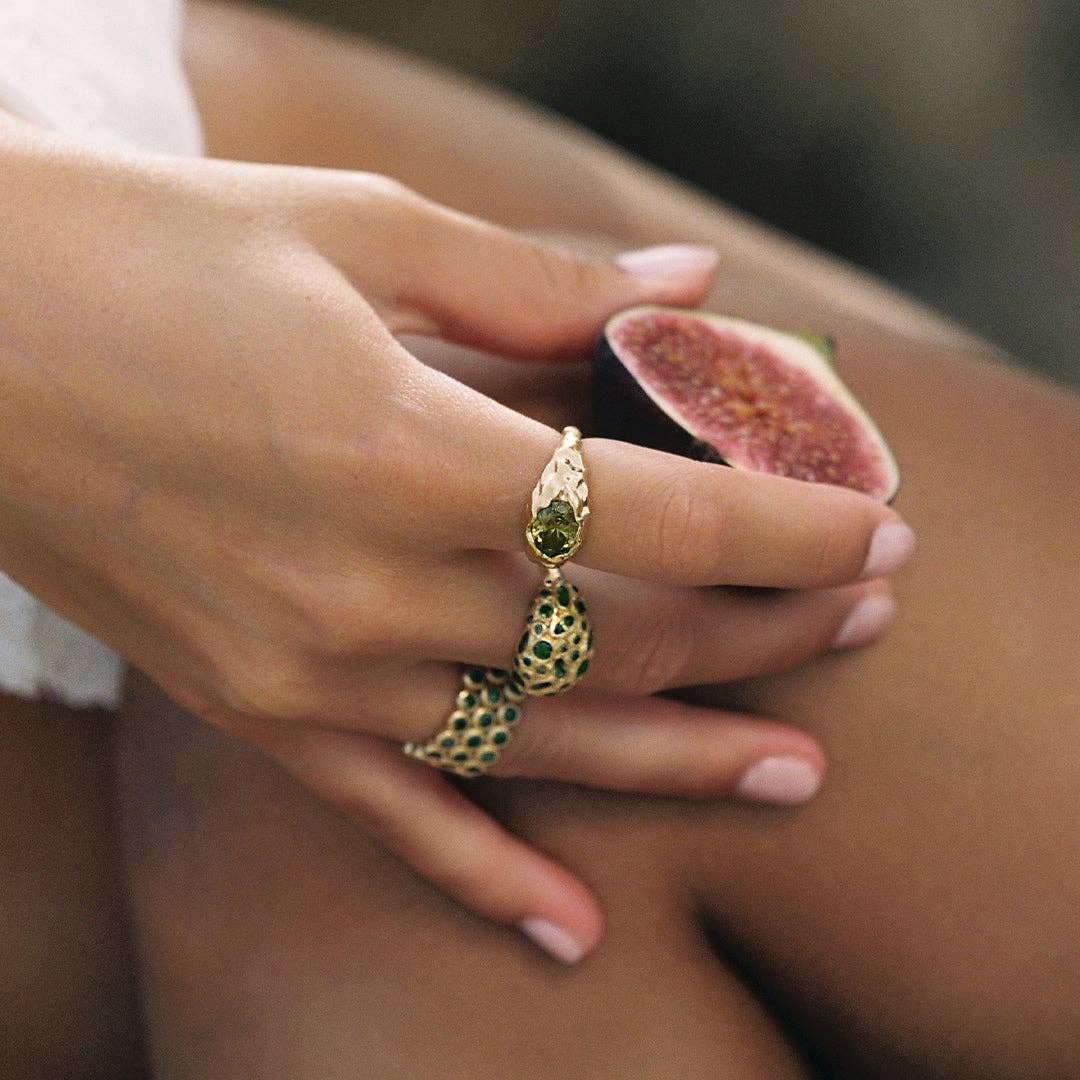 Agapée Jewelry - Wholesale Single Stone/Solitaire Ring - Maria Ring | Jewelry Gold Gift Waterproof3