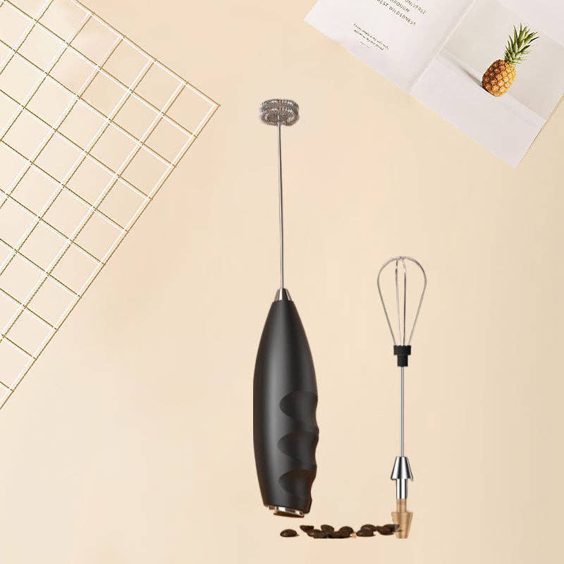 Modpopdeco - Wholesale Kitchen Tool/Gadget - Electric Double Head Whisk Handheld Mixer for Cappuccino Matcha Latte Battery Powered 2 Colors Ergonomic Design Kitchen Tool0