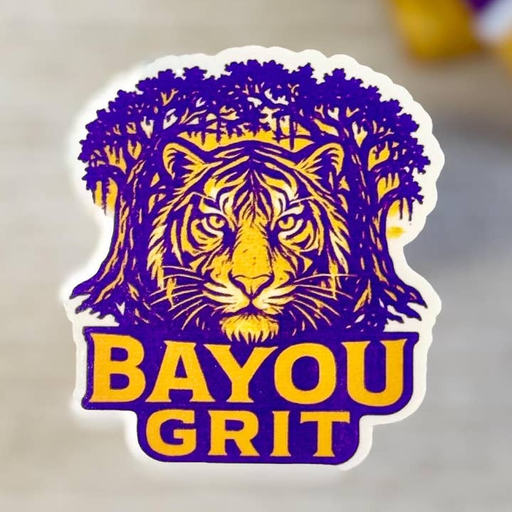 Autocolante Vinil Espírito de Tigre Bayou Grit | Impermeável por atacado de The Wayward Finch