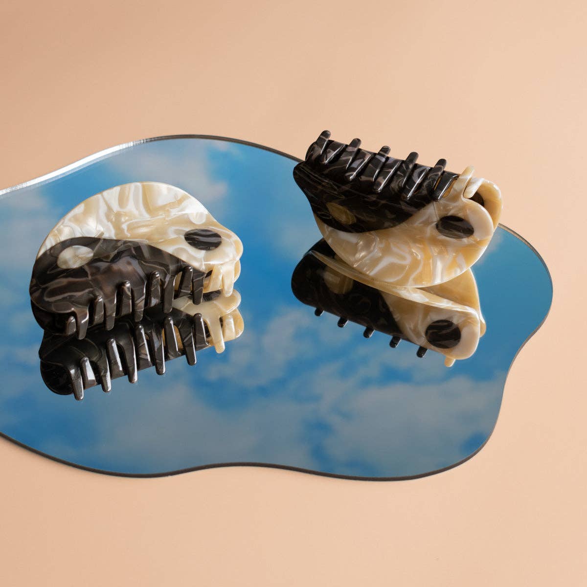 WINONA IRENE – wholesale Hårklämma - Dam – Original stor neutral Yin-Yang hårklo1