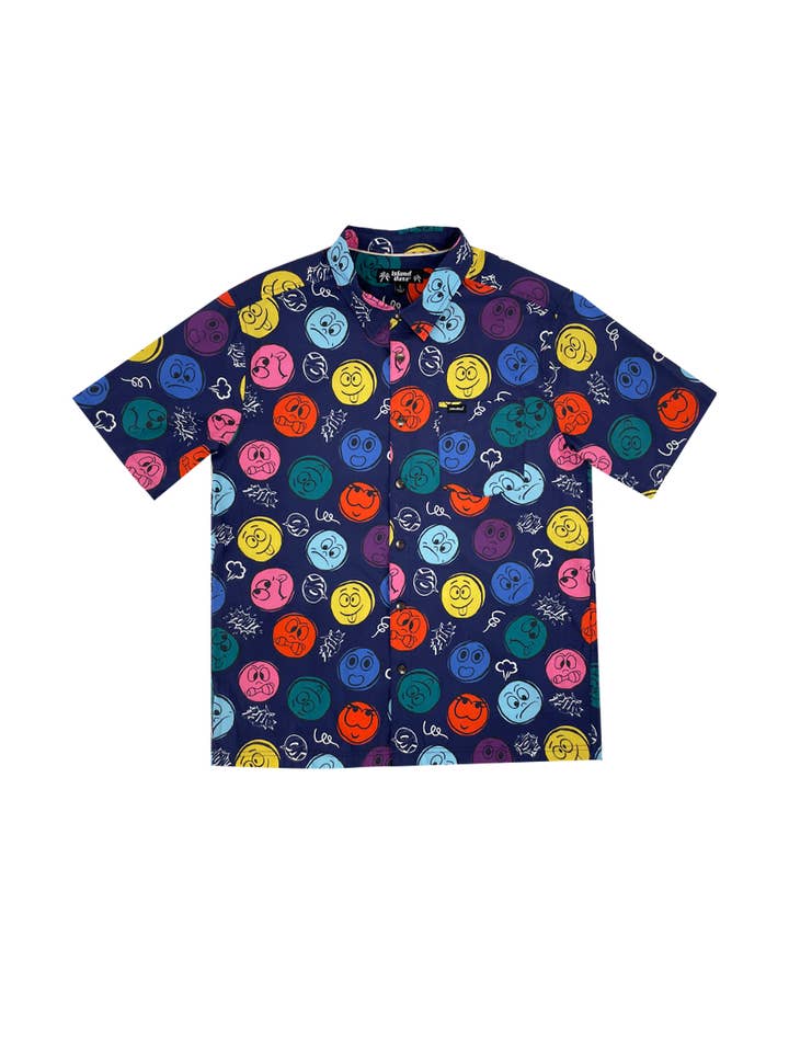 Camisas Havaianas Masculinas Camisas de Tecido com Botões-HATOMA por atacado de Islandhaze