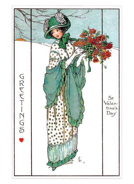 Laughing Elephant – Großhandel Postkarten-Set – Postkartenbox zum Valentinstag - 36 einzigartige Vintage-Postkarten10