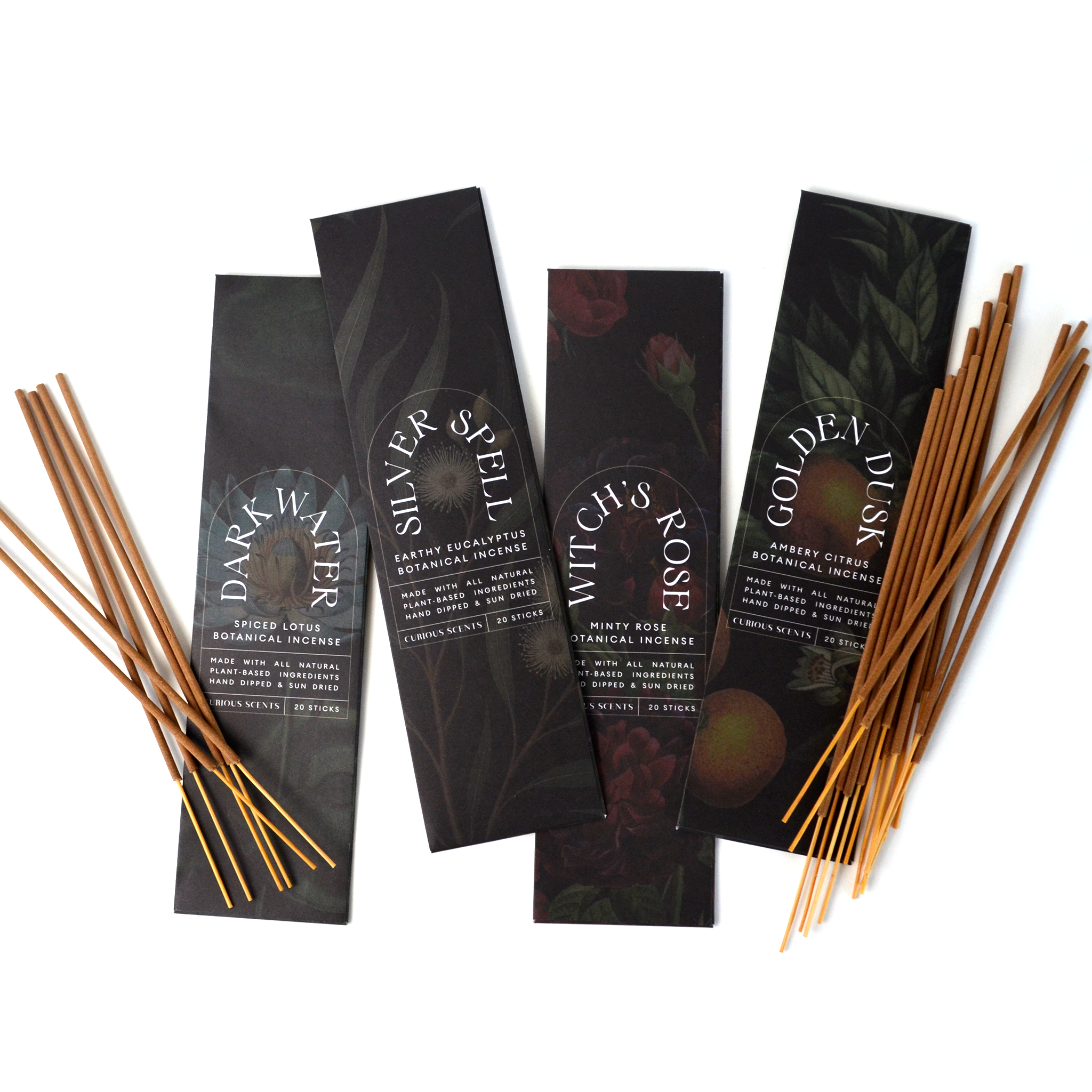 Curious Prints – wholesale Rökelse – Mörkt Vatten Kryddad Lotus Botaniska Helt Naturliga Rökelsepinnar3