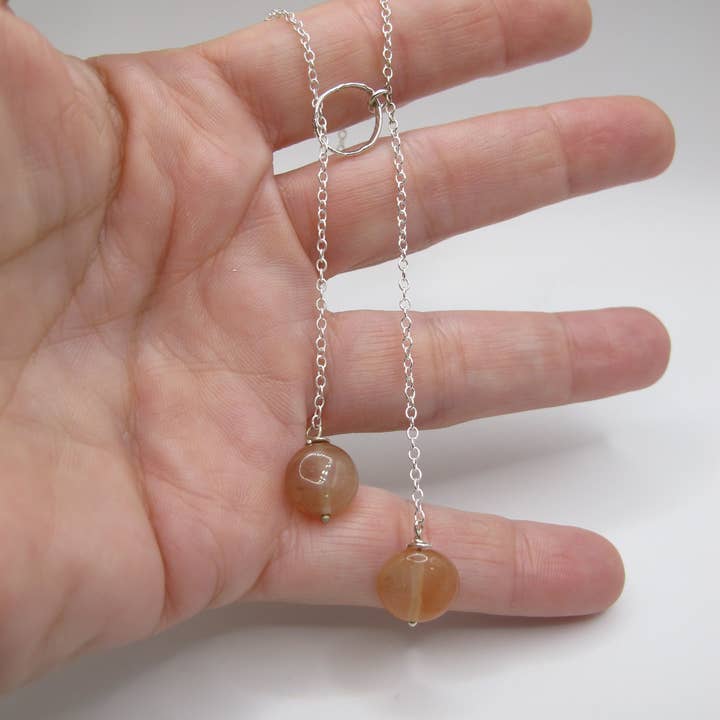 Agata arancione Lariat per la vendita all'ingrosso da parte di LABE JOYERÍA