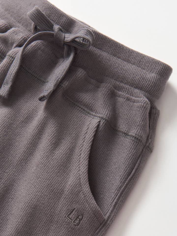 Little Bipsy - Wholesale Lounge Sweatpants/Joggers - Kids - Ribbed Jogger - Graphite5