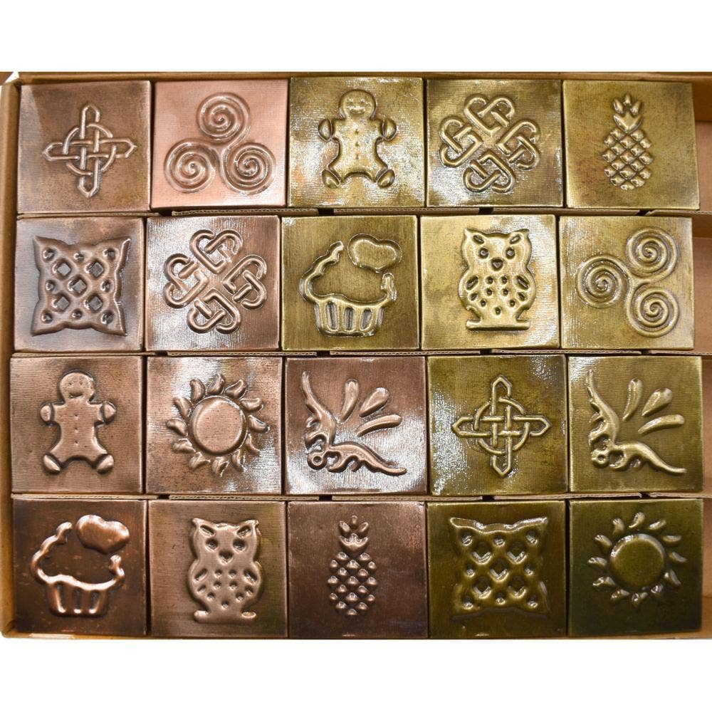 Shared Earth – Organizador/caixa de joias por atacado – Conjunto de 20 Caixas de Bugigangas em Metal, 2 de Cada um dos 10 Desenhos3