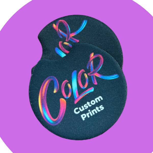 Custom Car Coasters for wholesale by Color Custom Prints