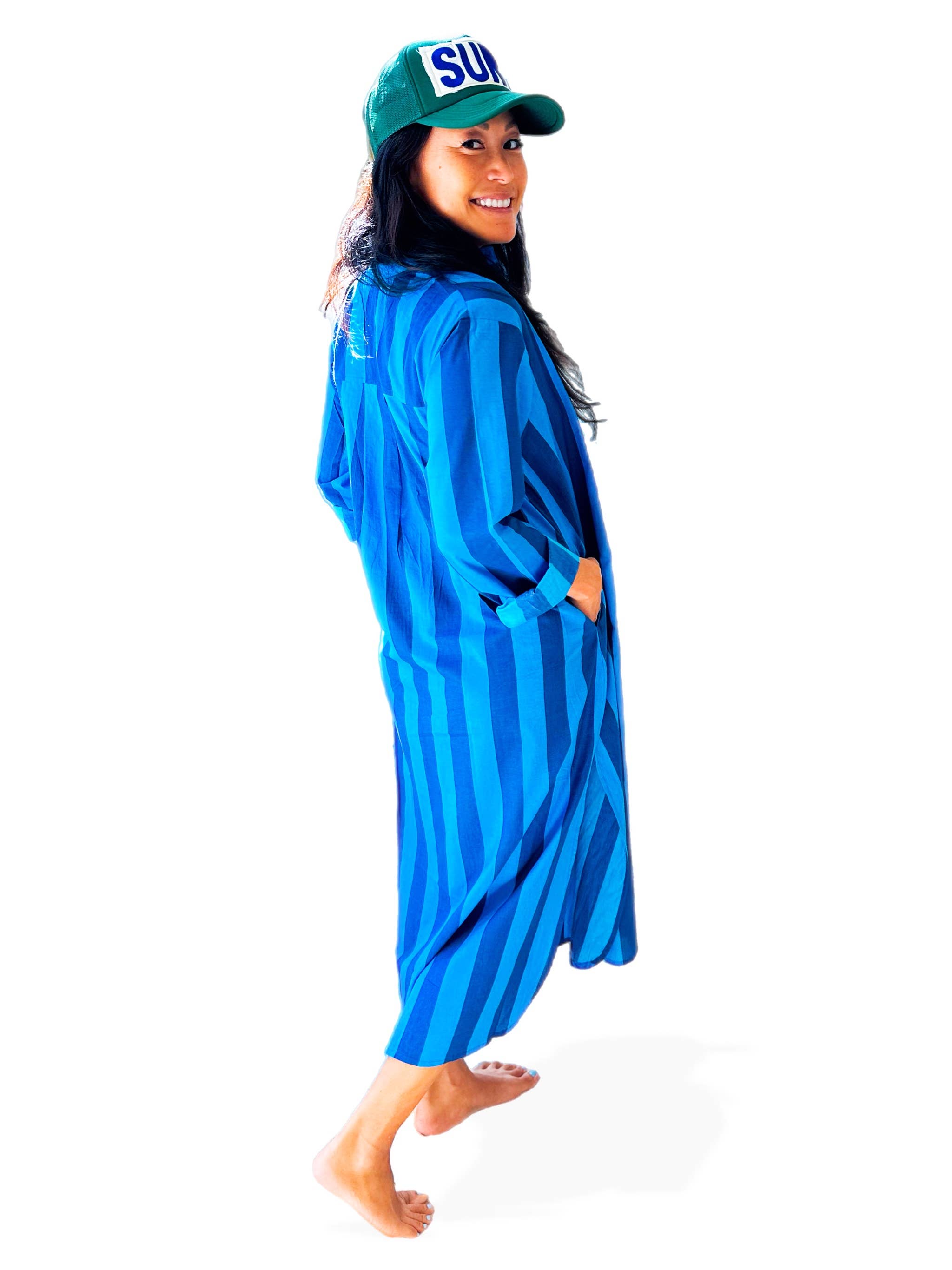 Cabana Club California - Wholesale Dress - Women's - Surf Stripe Shirt Dress17