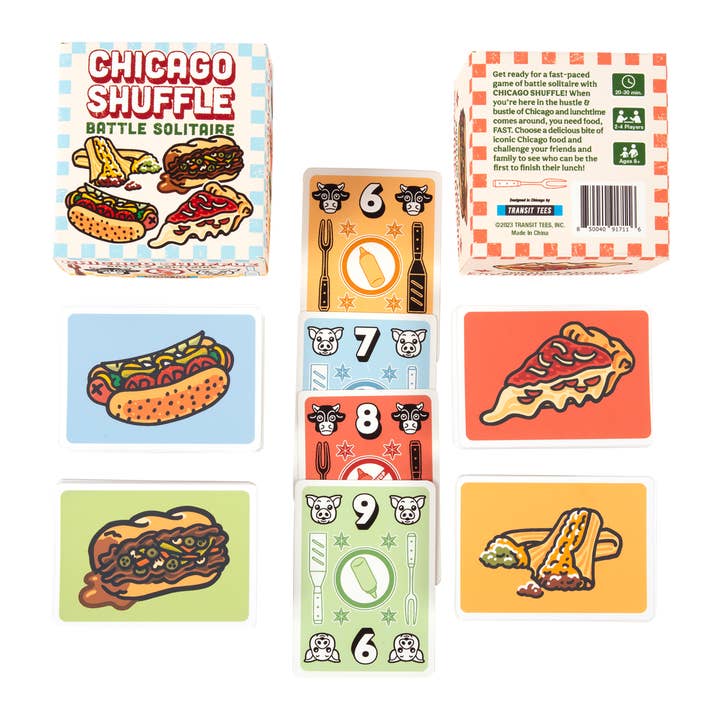 Transit Tees - Wholesale Card Game - Chicago Shuffle Battle Solitaire Card Game